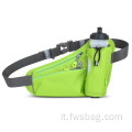 Promozione all'ingrosso Polyester Polyester Sports Running Waterproof Wat Borse Crossbody Fanny Pack personalizzato